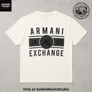 Armani Exchange 1991 Logo Graphic T-Shirt – Classic Streetwear Cotton Tee